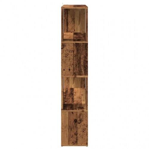 Bogreol/rumdeler 100×24×124,5 cm - antikt trælook