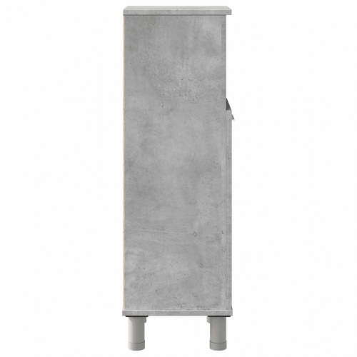 Badeværelsesskab 30 × 30 × 95 cm - konstrueret træ, betongrå