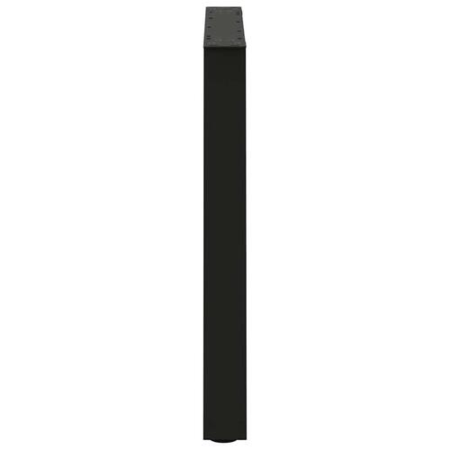 Spisebordsben V-form 2 stk Sort 80x(72-73,3) cm Stål