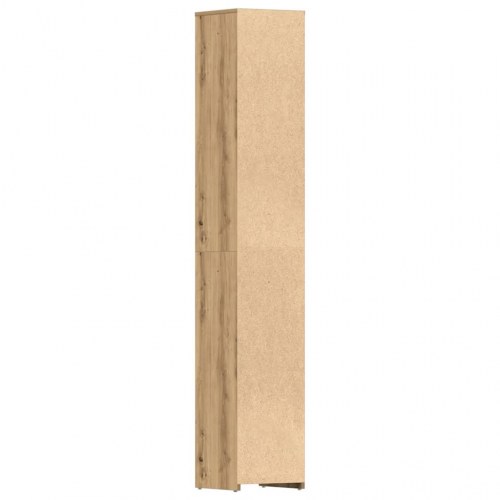 Badeværelsesskab 30 x 30 x 183,5 cm - kunsteg