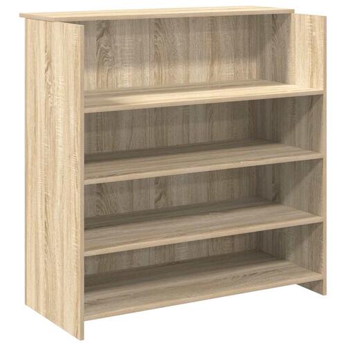 Receptionsskranke 100x50x103,5 cm konstrueret træ sonoma-eg