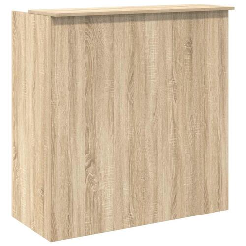 Receptionsskranke 100x50x103,5 cm konstrueret træ sonoma-eg
