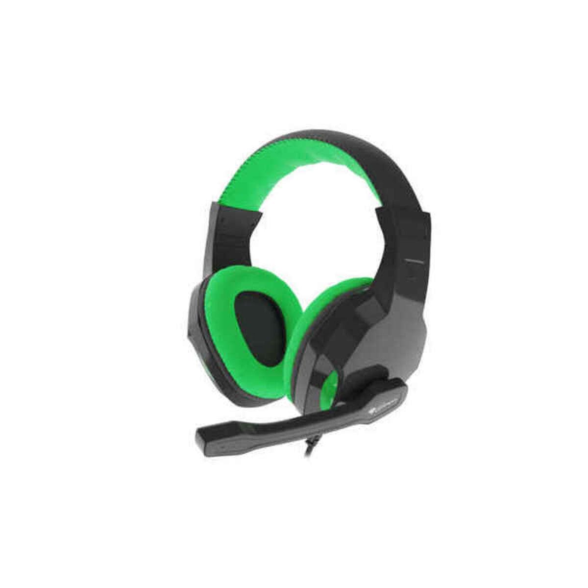 Gaming Høretelefon Med Mikrofon Genesis Nsg-1435 35 Mm Sort Grøn