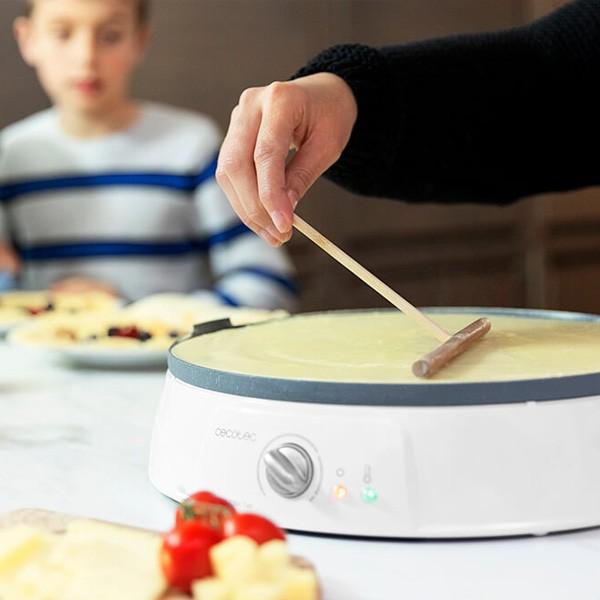 Fun Crepestone Twin pandekagemaskine 1200 W - Hvid