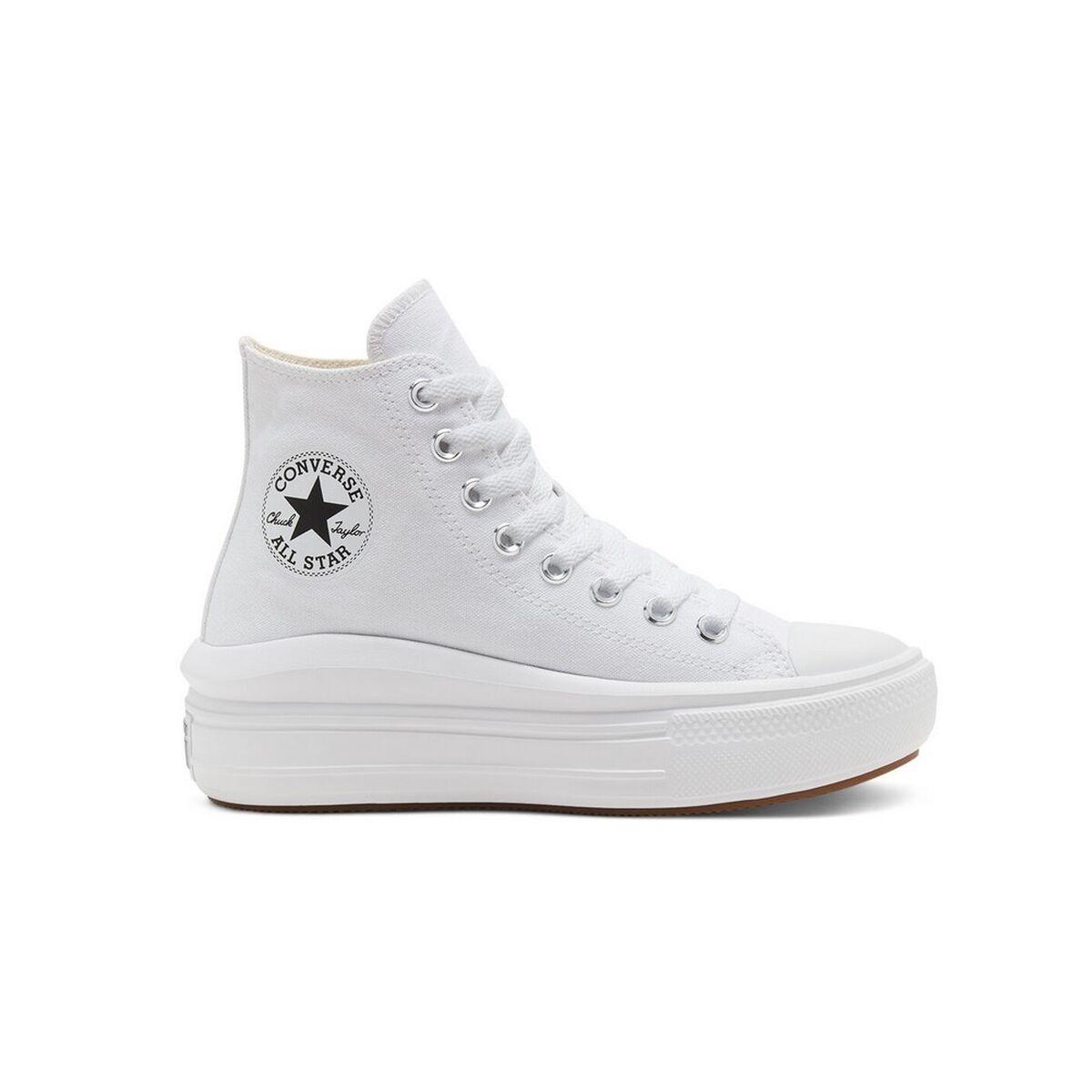 Kvinde Casual Sneakers Converse All Star Move Hvid 36