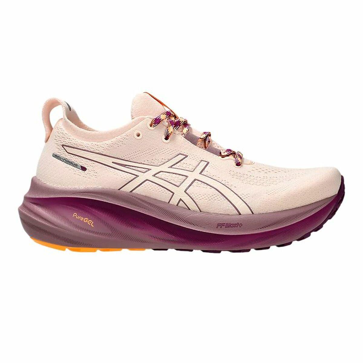 Sportssneakers Til Damer Asics Gel Nimbus Beige Pink