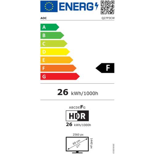 Skærm AOC Q27P3CW 27" Quad HD 75 Hz 60 Hz