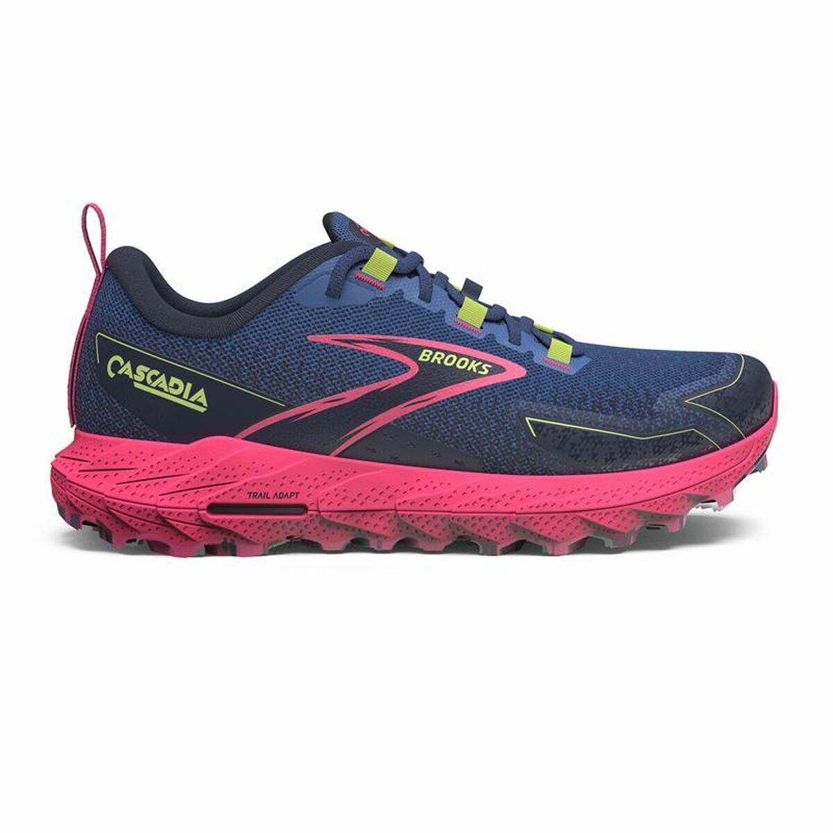 Sportssneakers Til Damer Brooks Cascadia 18 Blå Grå Pink 40.5