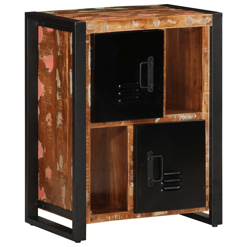 Skænk 55X35X70 Cm Massivt Genbrugstræ - Flerfarvet