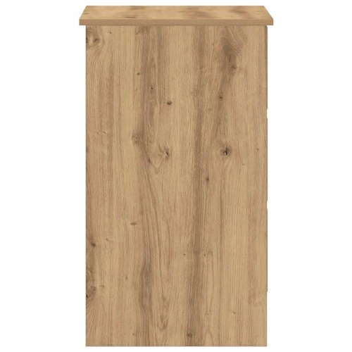 Skrivebord i kunsteg - 90 × 45 × 76 cm med 3 skuffer