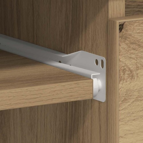 Skrivebord i kunsteg - 90 × 45 × 76 cm med 3 skuffer
