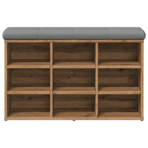 Skobænk med hynde 82 x 32 x 50 cm - kunsteg