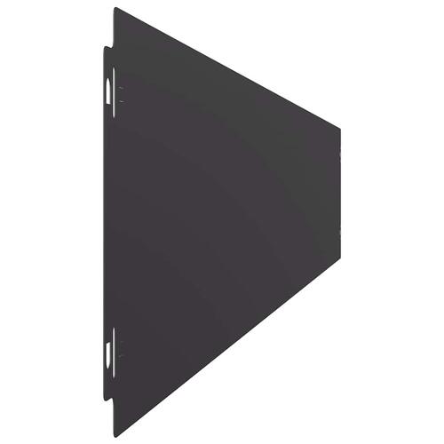 Plænekanter 50 stk. 15x103 cm koldvalset stål sort