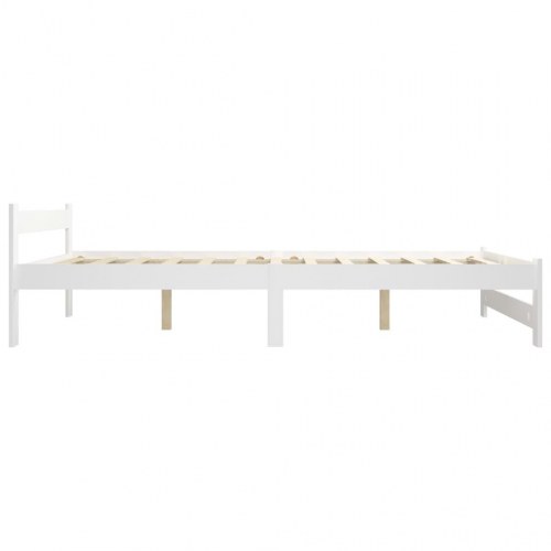 Sengestel 180 x 200 cm i massivt fyrretræ - hvid