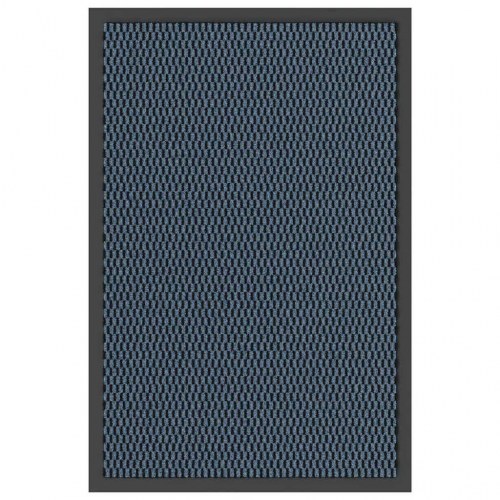 Dørmåtte blå 40 × 60 cm - skridsikker og vaskbar