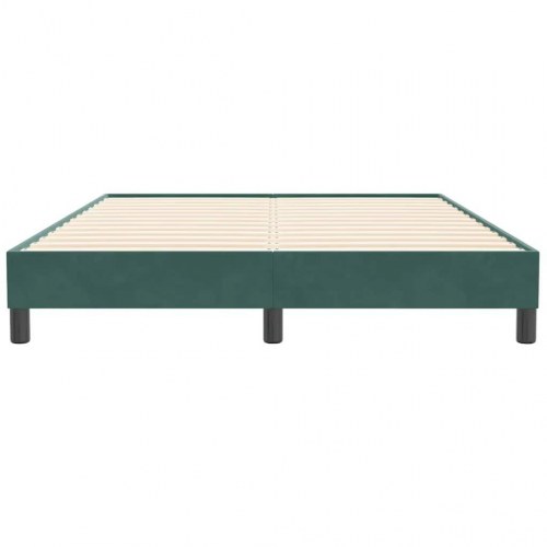 Sengeramme i fløjl - 140 × 210 cm, mørkegrøn