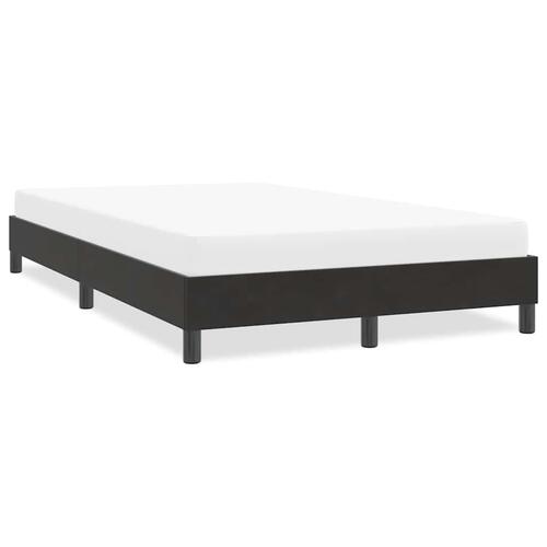 Sengeramme uden madras 120x210 cm fløjl sort