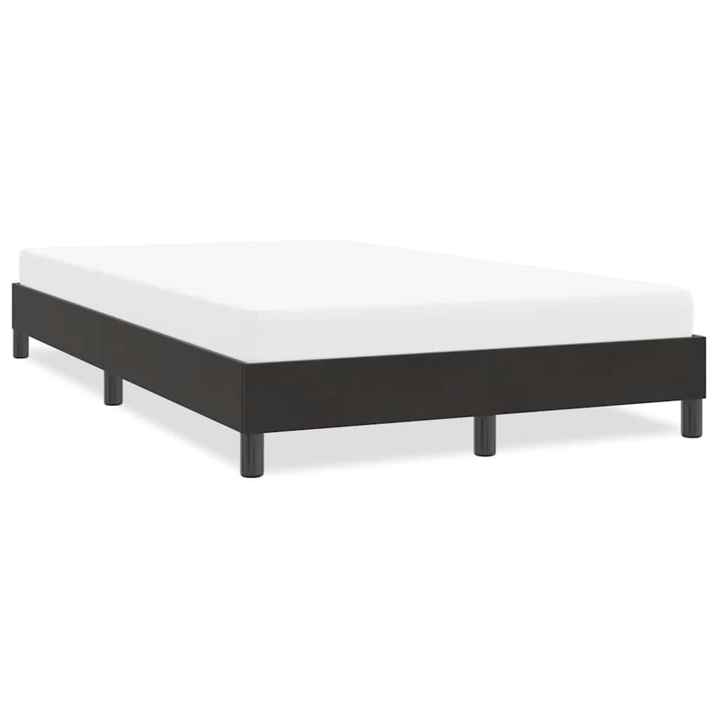 Sengeramme uden madras 120x210 cm fløjl sort