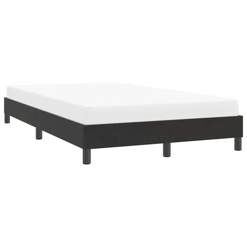 Sengeramme uden madras 120x210 cm fløjl sort