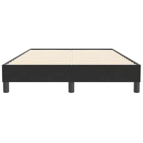 Sengeramme uden madras 120x210 cm fløjl sort