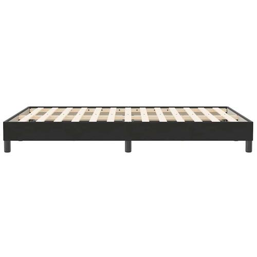 Sengeramme uden madras 120x210 cm fløjl sort
