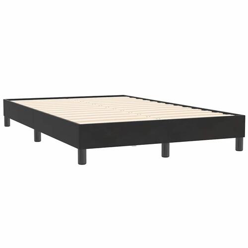 Sengeramme uden madras 120x210 cm fløjl sort