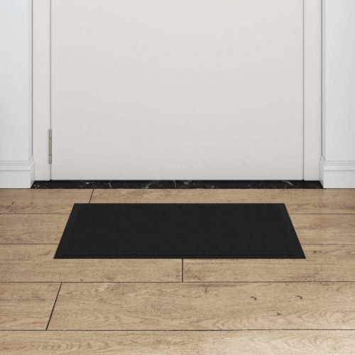 Dørmåtte 40×60 cm - sort, skridsikker og vaskbar