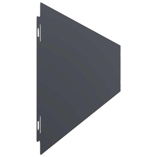 Plænekanter 50 stk. 15x103 cm koldvalset stål antracit