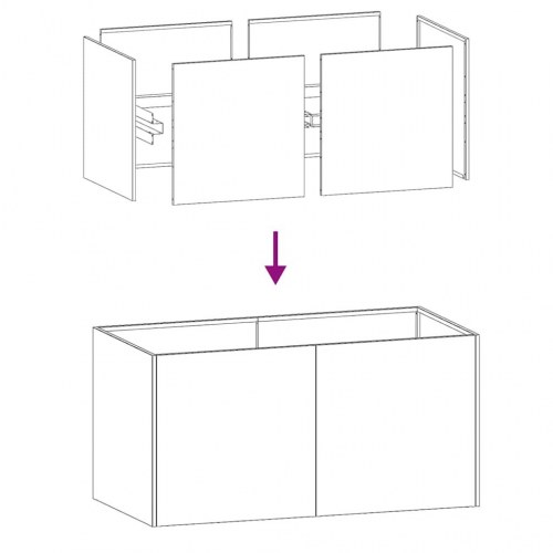 Plantekasse i hvid koldvalset stål - 80 × 40 × 40 cm