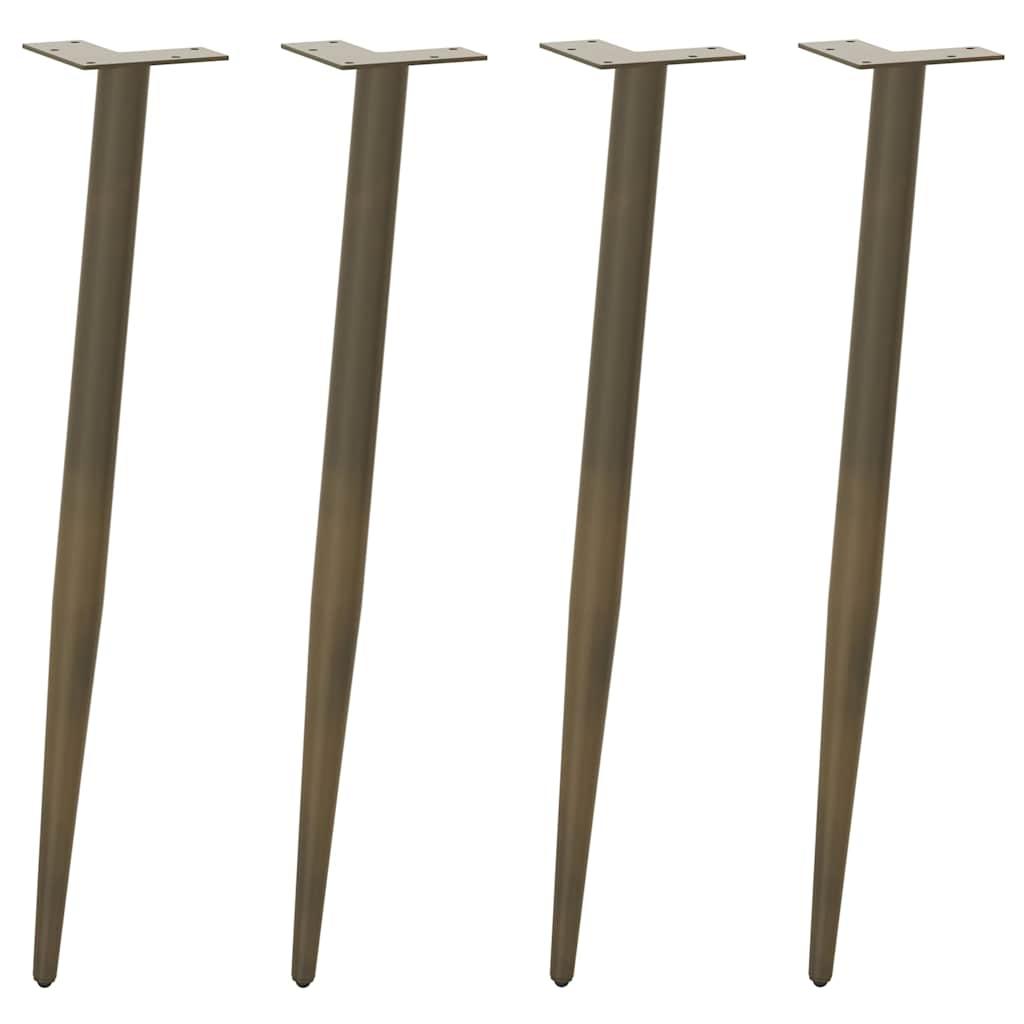 Sofabordben konisk form 4 stk naturstål 72-73 cm stål