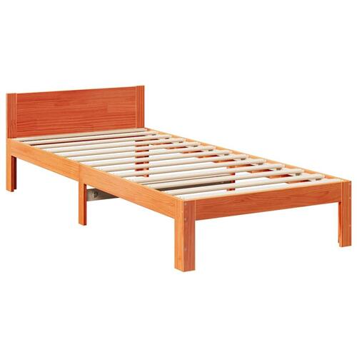 Sengeramme uden madras 240x200 cm massivt fyrretræ gyldenbrun