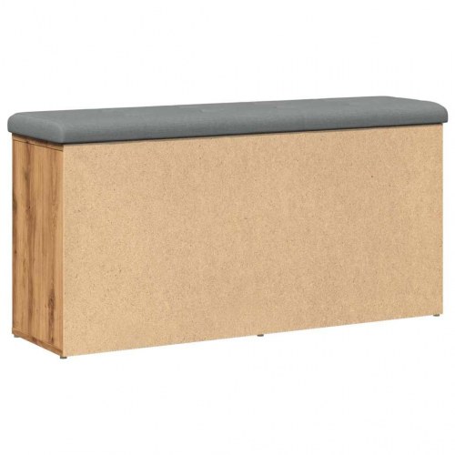 Skobænk 102x32x50 cm konstrueret træ kunsteg