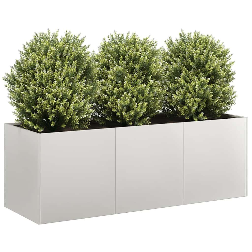Plantekasse 120x40x40 cm rustfrit stål