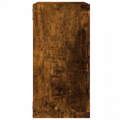 Væghylder kubeformet - 2 stk. 30×15×30 cm, røget egetræ