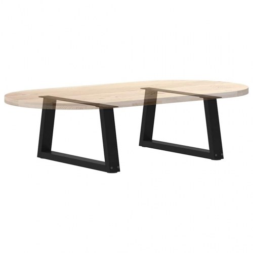 Sofabordsben V-formet 2 stk. sort 50x(30-31,3) cm stål