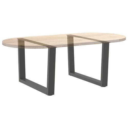 Spisebordsben V-formet 2 stk. 70x(42-43,3) cm stål antracitgrå