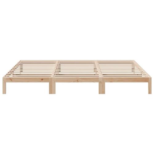 Familie sengeramme uden madras 270x200 cm massivt fyrretræ