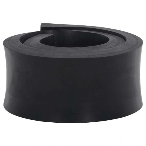 Gummikant til sneplov 120x8x2 cm sort