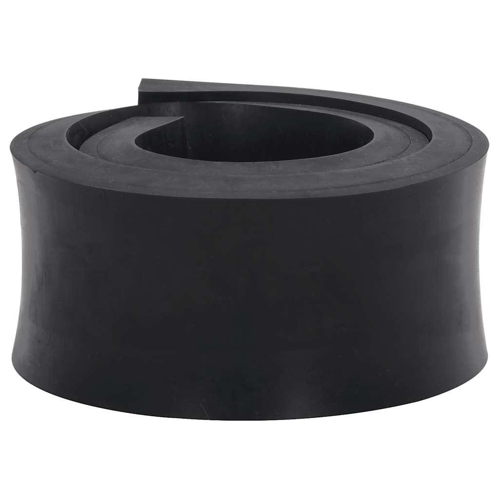 Gummikant til sneplov 120x8x2 cm sort