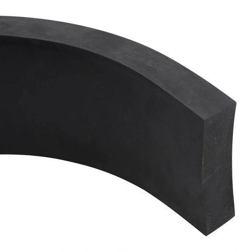 Gummikant til sneplov 120x8x2 cm sort