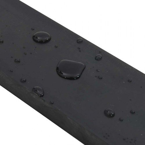 Gummikant til sneplov 120x8x2 cm sort