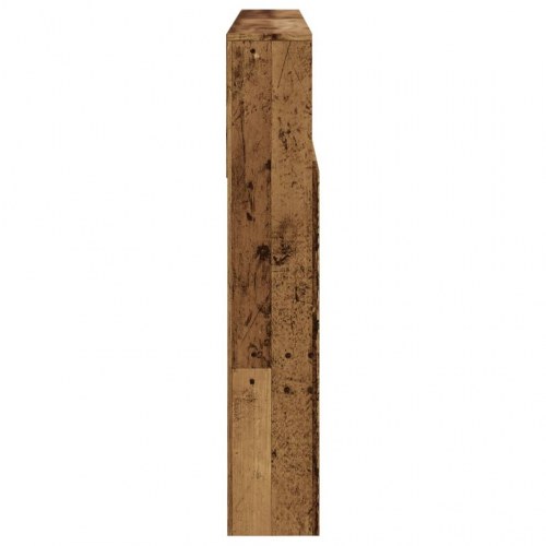 Sengegavl med opbevaring 160 x 19 x 103,5 cm - antikt træ