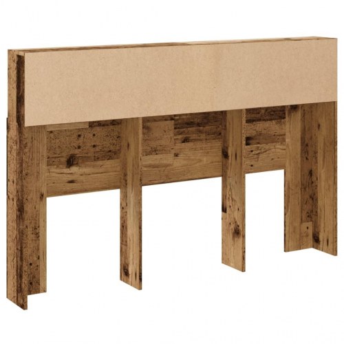 Sengegavl med opbevaring 160 x 19 x 103,5 cm - antikt træ