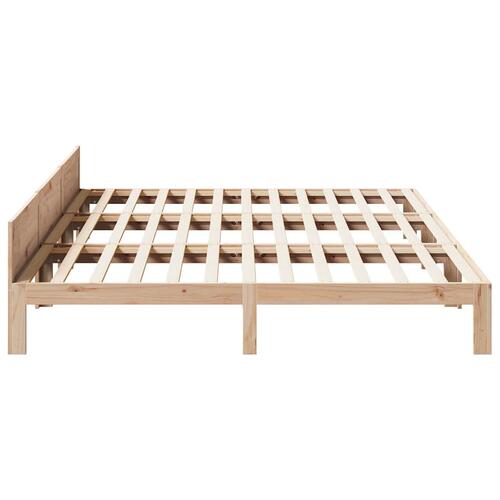 Familie sengeramme uden madras 270x200 cm massivt fyrretræ