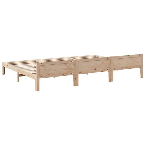 Familie sengeramme uden madras 270x200 cm massivt fyrretræ