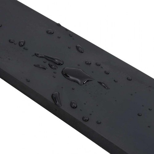 Gummikant til sneplov 150 x 10 x 1 cm - sort