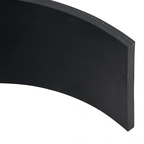 Gummikant til sneplov 180 x 15 x 1 cm - sort