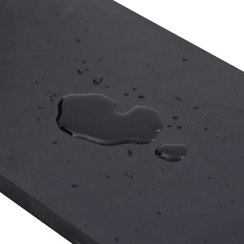 Gummikant til sneplov 180 x 15 x 1 cm - sort