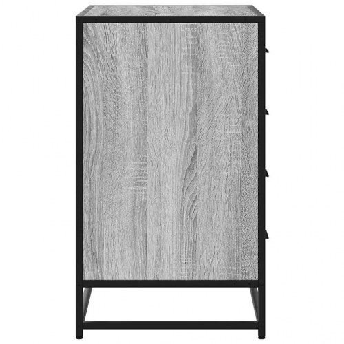 Kommode 70x41x70 cm konstrueret træ grå sonoma-eg