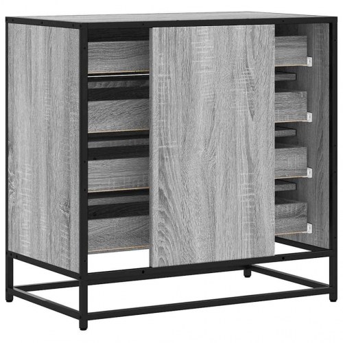 Kommode 70x41x70 cm konstrueret træ grå sonoma-eg